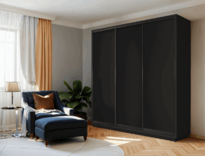ארון הזזה 180 / 240 - MELONE BLACK