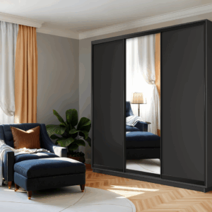 ארון בגדים 180 / 240 - MELONE MIRROR GREY